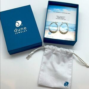 NWT Dune Jewelry Sterling Silver Hoop Earrings